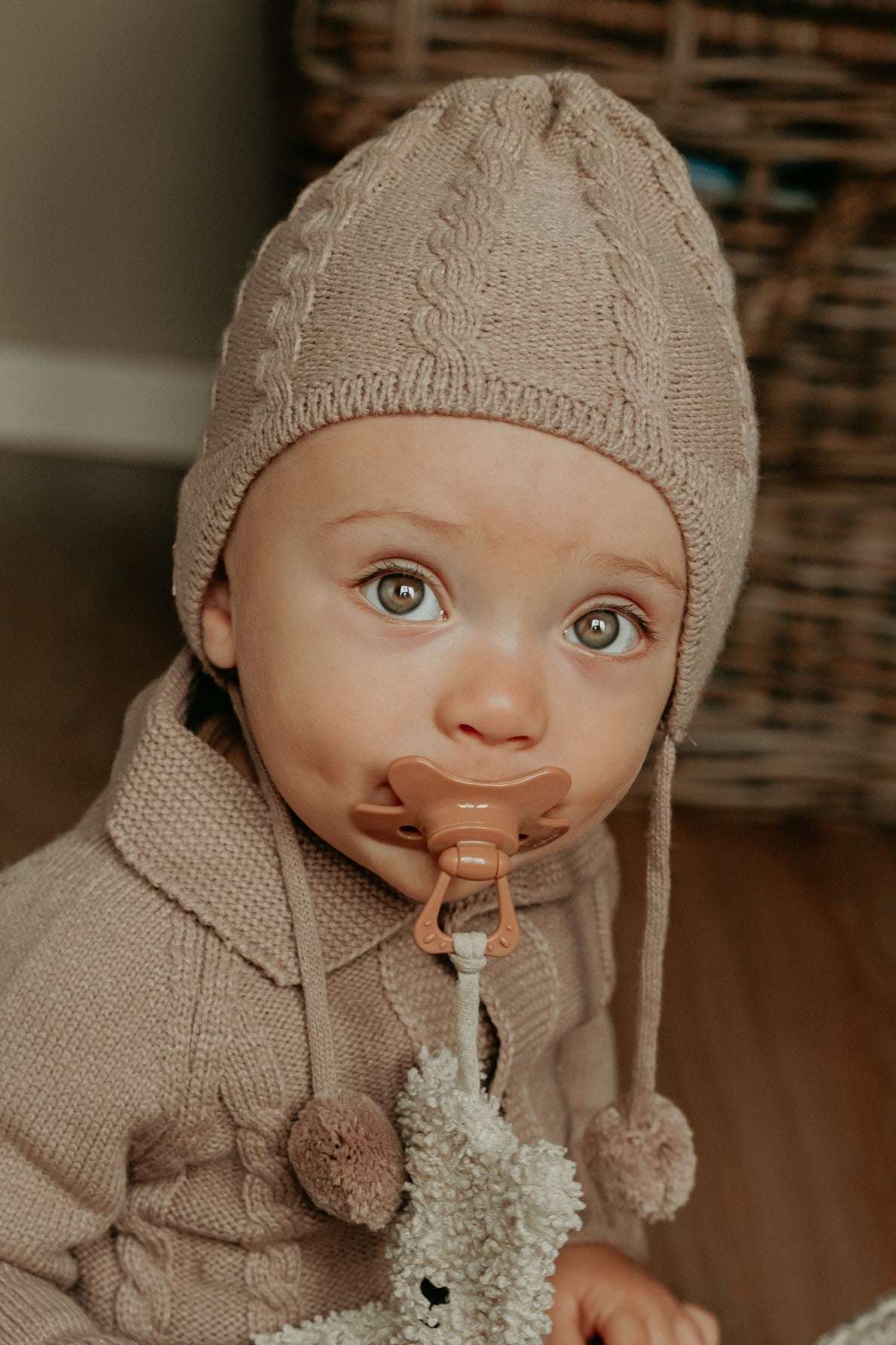 gebreide baby muts