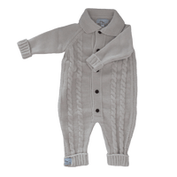 THE KYN KNITTED BABY ONESIE - LIGHT BEIGE - Mini Miracle